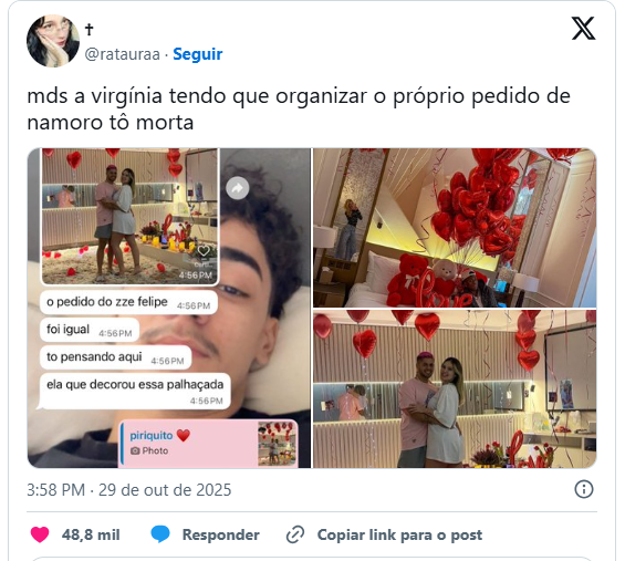 Web compara pedido de namoro de Vini Jr. e Zé Felipe: 'Foi igual' 1 capture 20251031 213046 Página Press