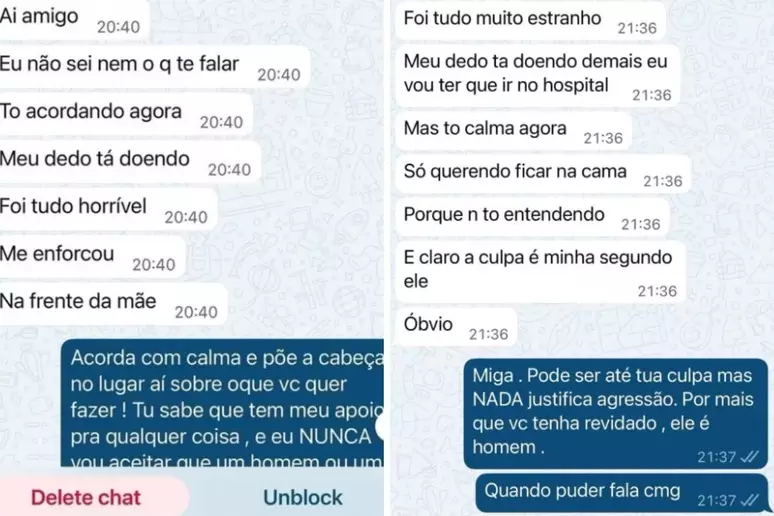 Em novos prints, Miss diz que foi enforcada por Dado Dolabella na frente da mãe 1 inserir um titulo 23 Página Press