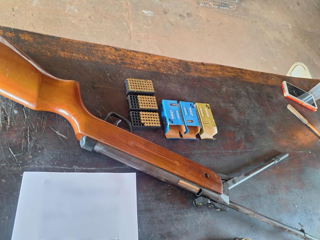 arma na mesa Página Press