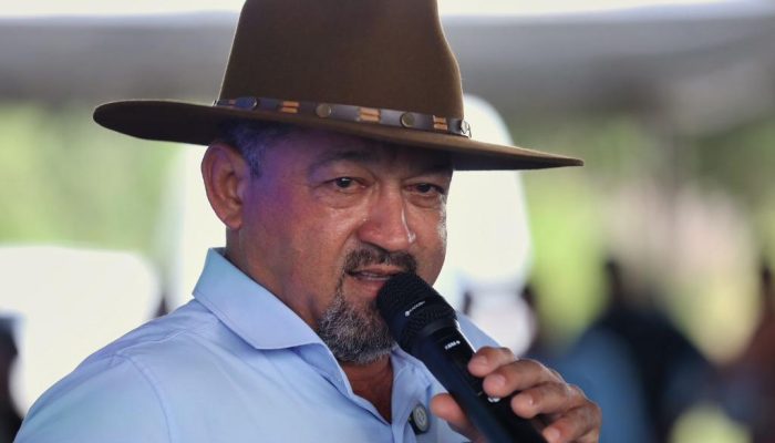 o prefeito de Nova Lacerda, Airton Goiano - Christiano Antonucci/Secom-MT