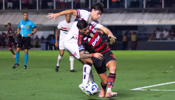 Com nova expulsão de Plata, Flamengo empata com São Paulo; Palmeiras comemora - Reprodução