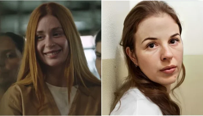 Marina Ruy Barbosa como Suzane von Richthofen - Divulgação/Prime Video / Reprodução  Foto: Divulgação/Prime Video / Reprodução.