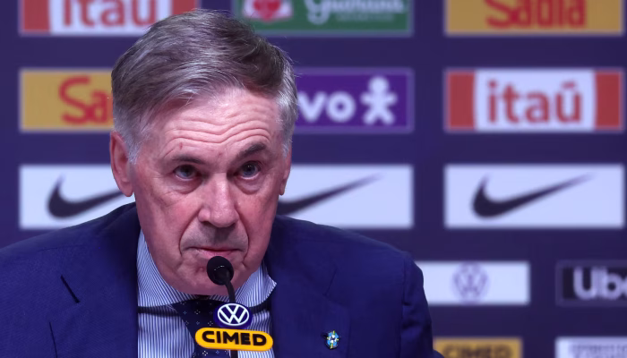 Ancelotti convocou 26 jogadores para a disputa dos amistosos
Pilar Olivares/Reuters - 16.03.2026