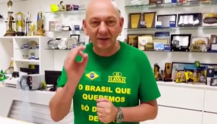 Luciano Hang Foto: Reprodução/Vídeo redes sociais
