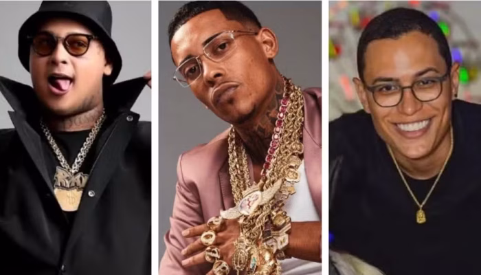 O MC Ryan SP, o MC Poze do Rodo e Raphael Sousa Oliveira, dono do perfil ‘Choquei’, das Redes Sociais. — Foto: Montagem/g1/Reprodução/Redes Sociais