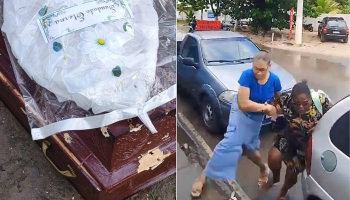 Invasão a enterro na Bahia: caso do caixão metralhado ocorreu durante o sepultamento de um adolescente em Dias D’Ávila - Foto: Reprodução/X
